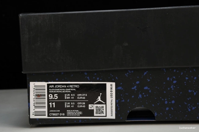 Rep LUCY Jordan CT8527-018 Black Retro Game 4 Royal 0715